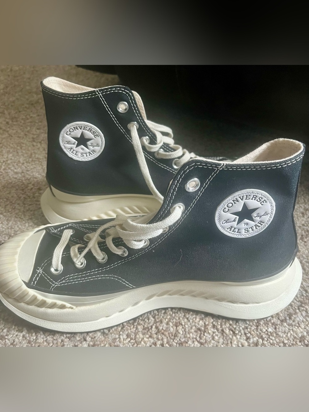 Converse Black and White High-Top Sneakers